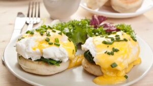 Eggs Benedict breakfast restaurant