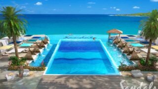 Infinity Dos Awa Pool at Sandals Curacao