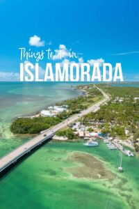 Drone view of Robbie's Marina and lowmatecumbe key for a pin for Things to do in Islamorada
