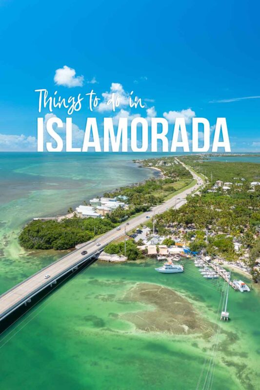 Drone view of Robbie's Marina and lowmatecumbe key for a pin for Things to do in Islamorada