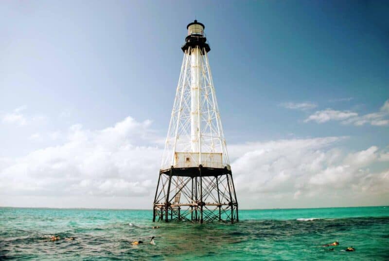 Snorkeling in Islamorada at Alligator Reef lighthouse