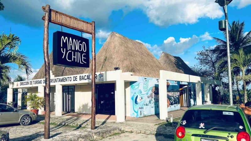 exterior view of Mango Chile restaurant in Laguna Bacalar - Best of