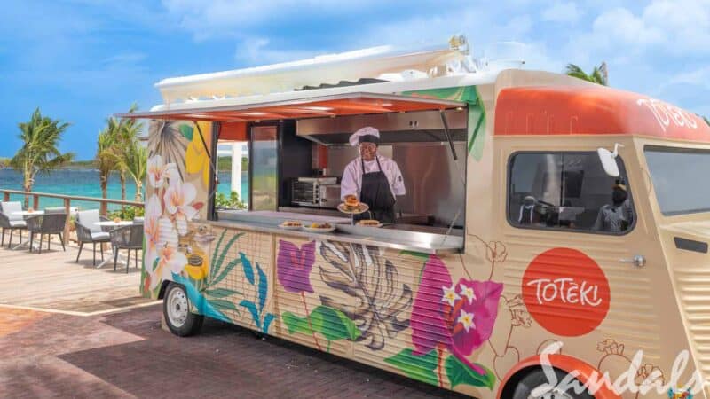 Sandals Curacao food truck 