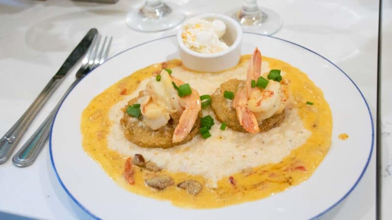 Shrimp and Grits Upscale Setting