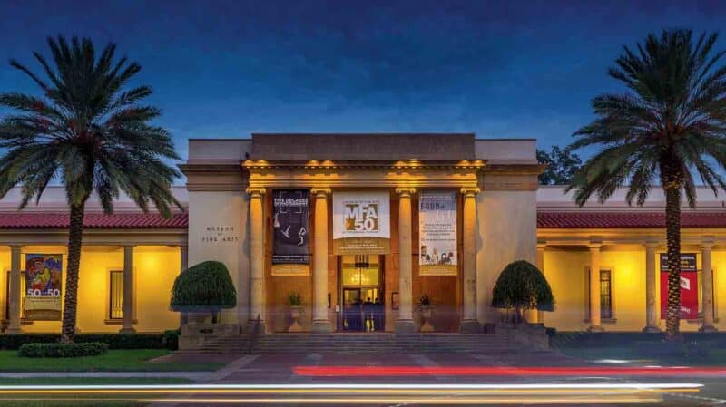 outside of the museum of fine arts in St Petersburg Florida