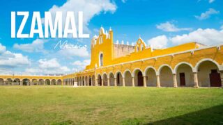 View of the yellow Convento de San Antonio in Izamal Mexico - Featured Image