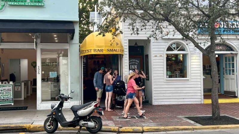 Outside Key West Bar Smallest Bar in the World