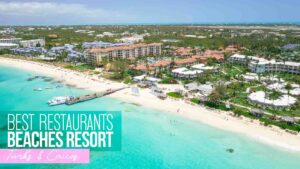 Best Beaches Turks & Caicos Restaurants drone image of resort
