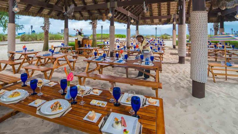 Best Beaches Turks & Caicos restaurant Barefoot by the Sea