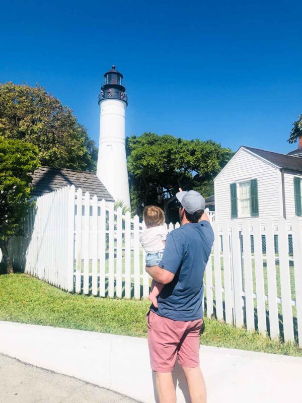 Father and son at the Key West Lighthouse