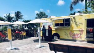 Mr. Mac's food truck at Beaches Turks & Caicos