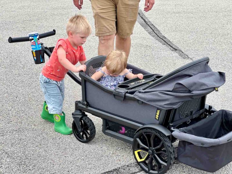 Veer stroller wagon toddler pushing baby
