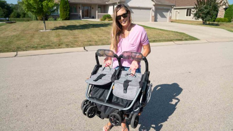 Zoe double travel stroller easy to fold and life