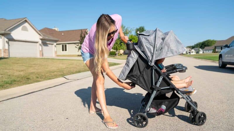 recline on the Zoe Twin double stroller