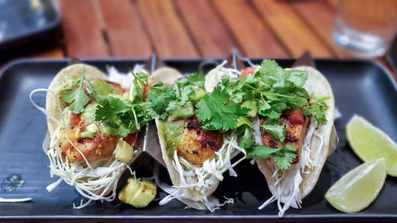 Mahi Mahi fish tacos 