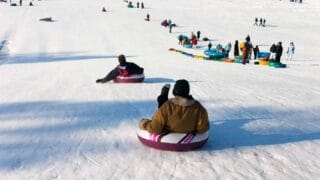 sledding hill in Wisconsin tubing