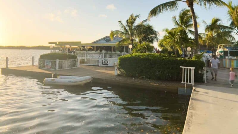 Lorelei Beach Bar on the water in Islamorada