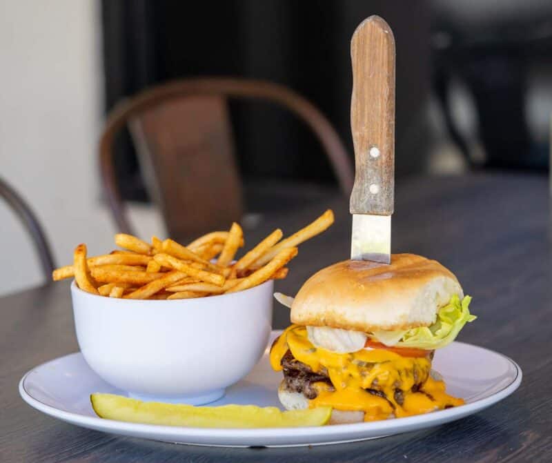 best burger in St. Pete at 2nd and Second and french fries