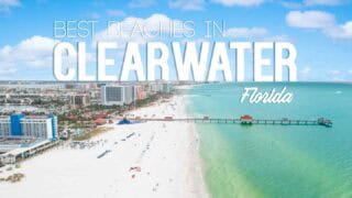 aerial of the best beaches in Clearwater