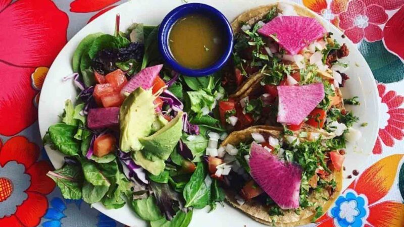 vegan tacos at Cafe Corazon in Milwaukee