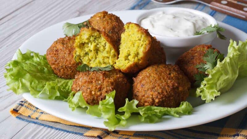 plate of Vegan Falafel