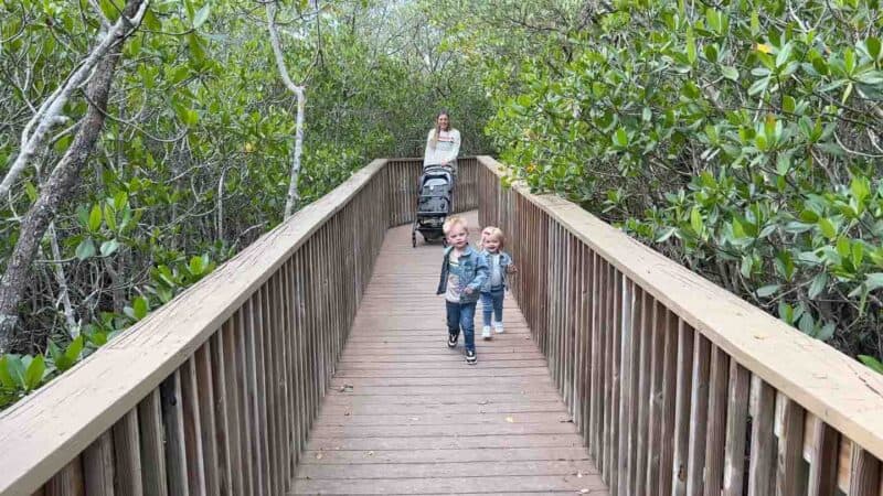 Children on the boardwalk of the ELC in Vero Beach FL