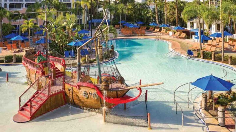 Pirate Ship Waterpark at Marriotts Harbour Lake Orlando