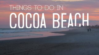 Sunset on the beach for a featured image of Things to do in Cocoa Beach