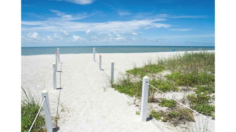 walkway to Bowmans Beach in Captiva Florida