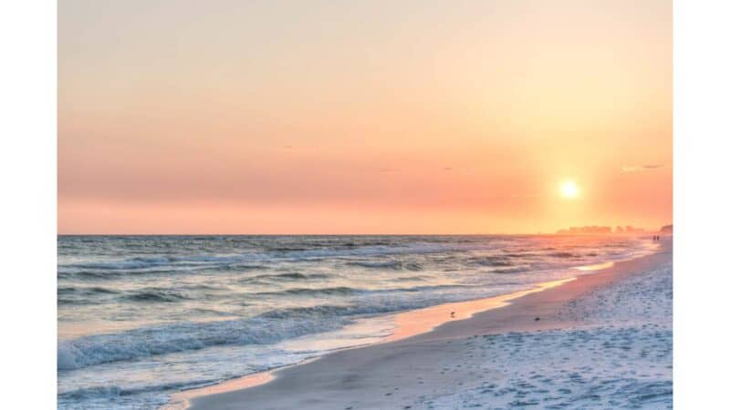 Santa Rosa Beach at Sunset