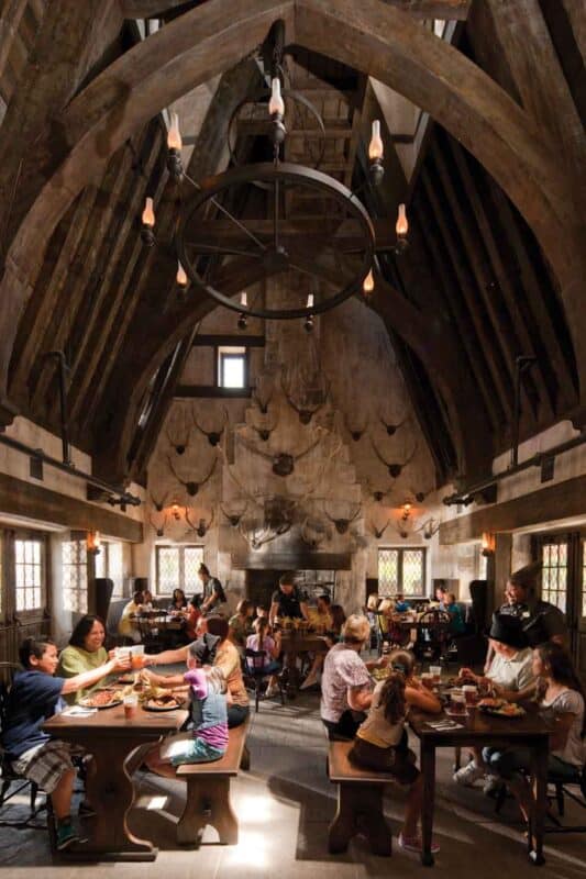 inside Three Broomsticks best restaurant at Universal Orlando