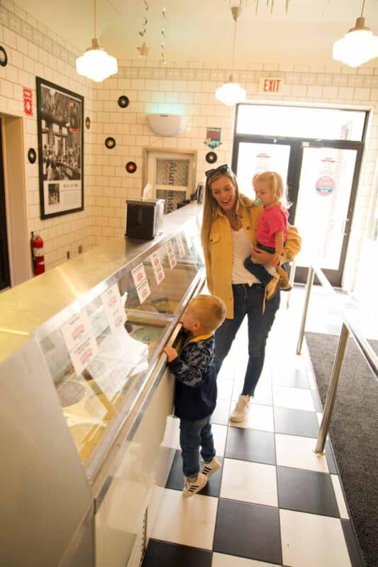 ice cream at the House of Flavors Restaurant