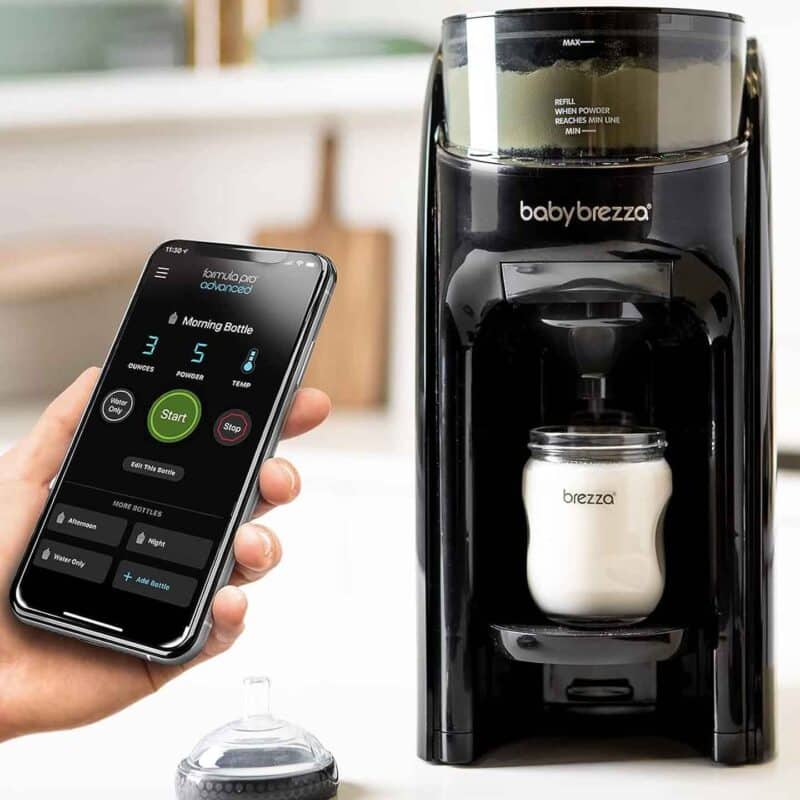 Baby Brezza Formula Pro Advanced Wifi Machine with phone 