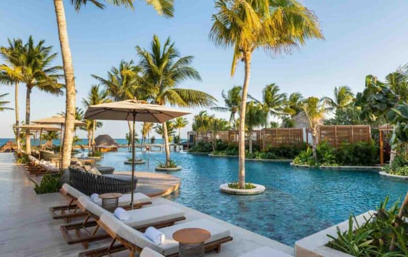 pool at Fairmont Mayakoba Riviera Maya