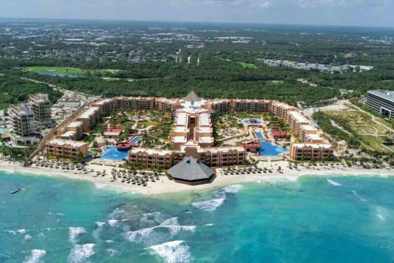 Aerial view of Royal Haciendas Resort & Spa beachfront
