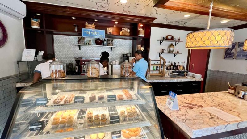 Cafe de Paris coffee and pastries shop at Sandals Resorts & Beaches Resorts