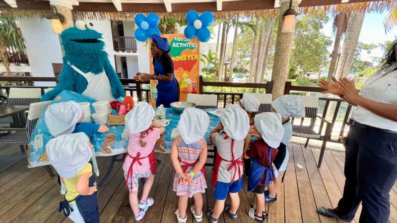 Cooking with Cookie Monster Kids Camp Beaches Negril Resort Sesame Street