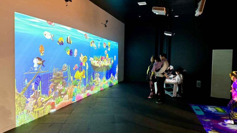 Digital Aquarium at PlayPie Indoor Playground in Buena Park