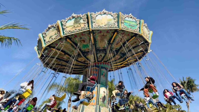 Los Voladores Swings at Knott's Berry Farm in Buena Park California 