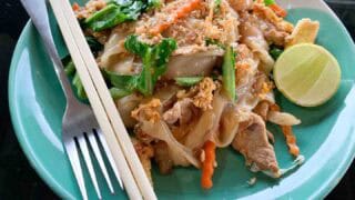 phad see ew authentic Thai dish in Bangkok Thailand