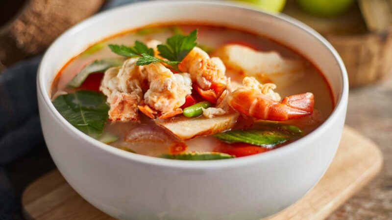 Tom Yum Soup famous Thai Soup