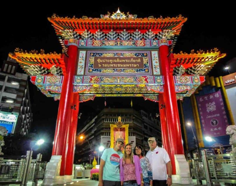 family on Bangkok food tour in Thailand