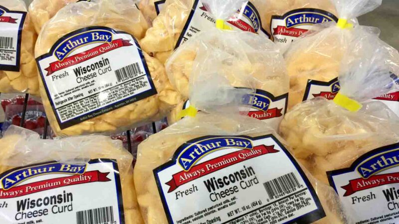 bags of fresh squeaky cheese curds in Milwaukee