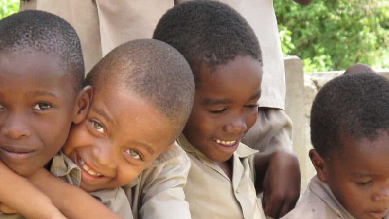 Jamaica boys at a local school